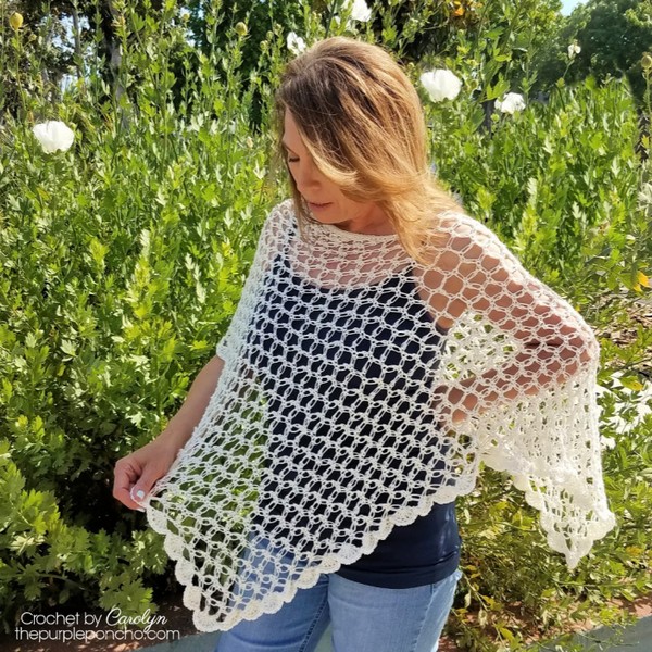 Love Is In The Air Poncho Free Crochet Pattern