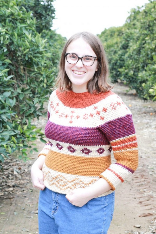 My Beginner Colorwork Sweater Crochet Pattern