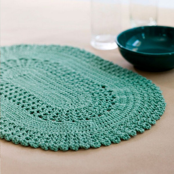 Table Placemat Free Crochet Lace Pattern
