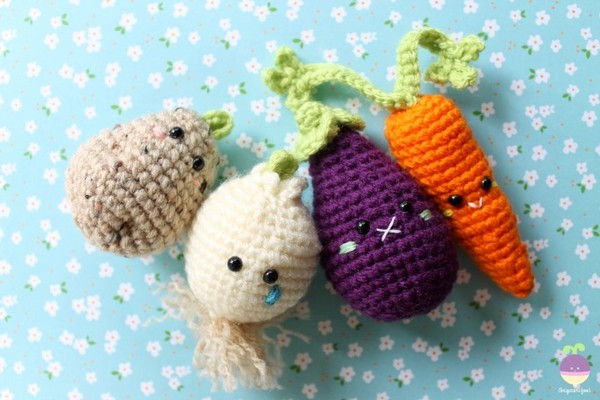 Veggies Amigurumi Food Crochet Pattern