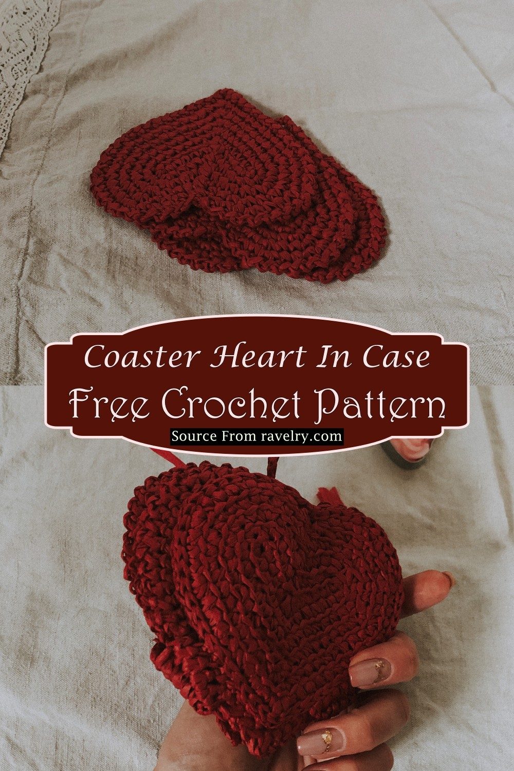 Coaster Heart In Case