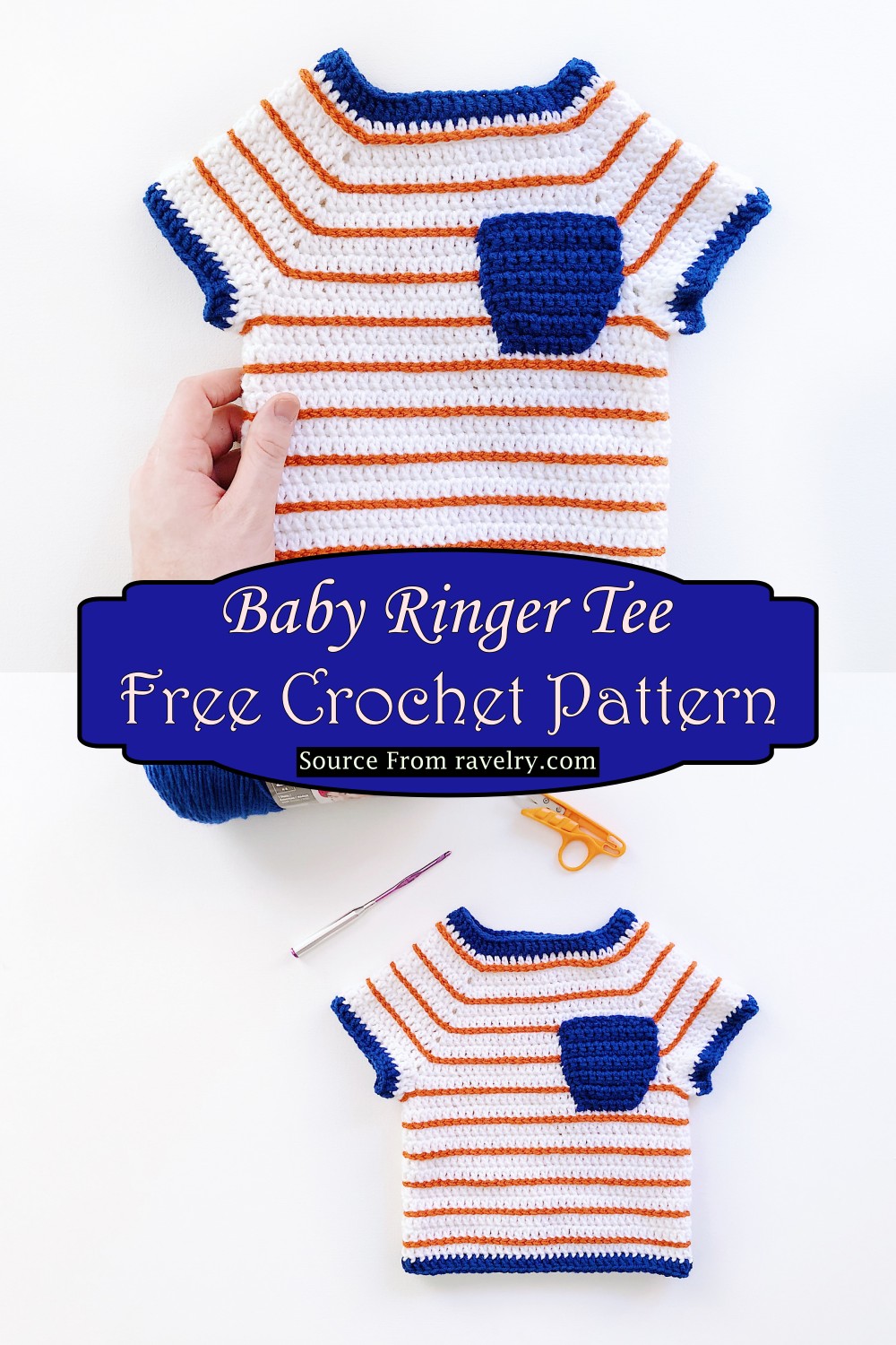 Crochet Baby Ringer Tee Pattern
