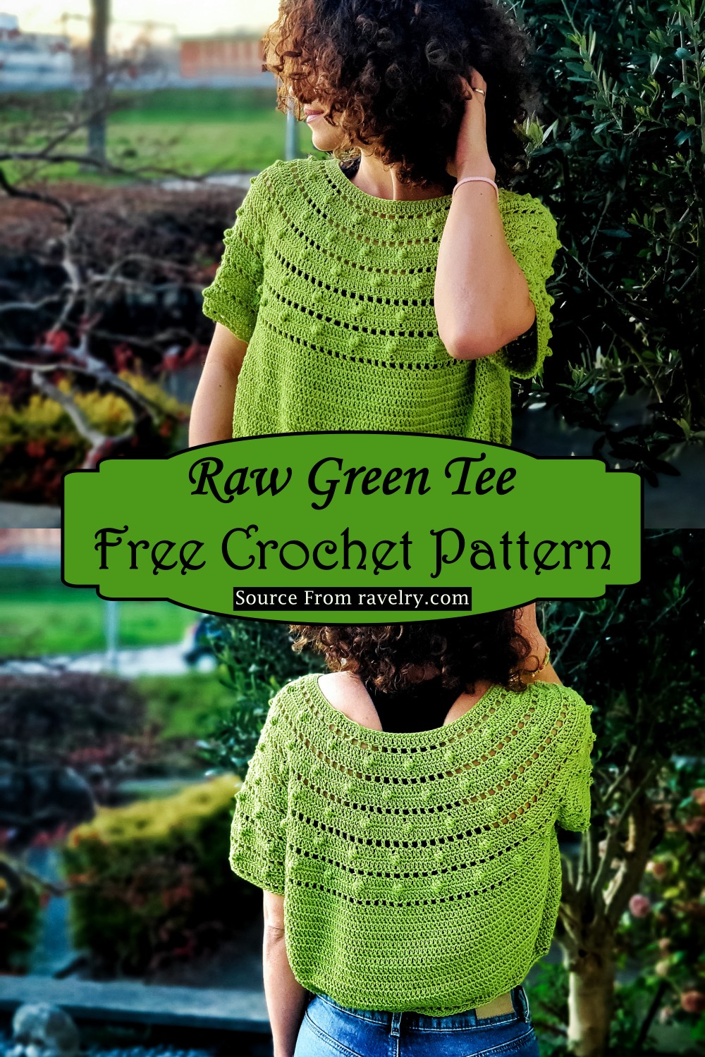 Crochet Raw Green Tee Pattern