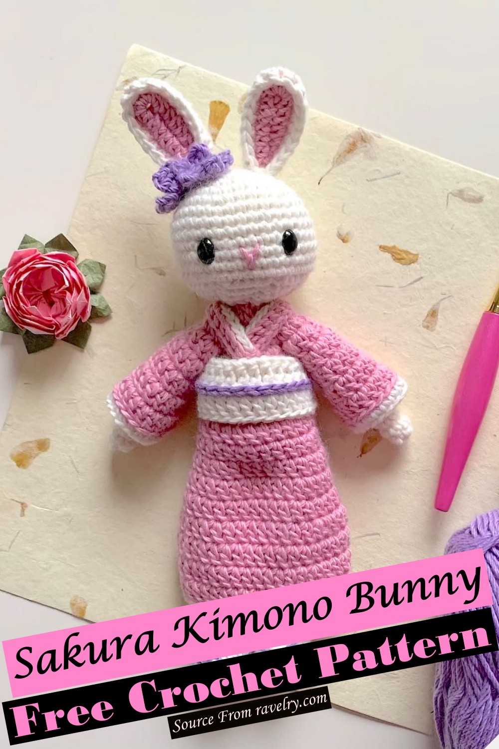 Crochet Sakura Kimono Bunny Pattern
