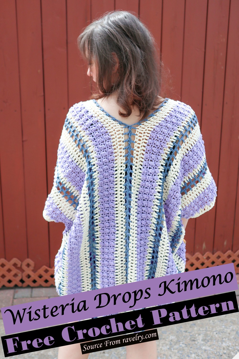 Crochet Wisteria Drops Kimono Pattern