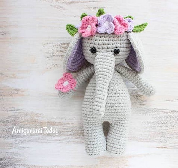 Cuddle Me Elephant Crochet Pattern 