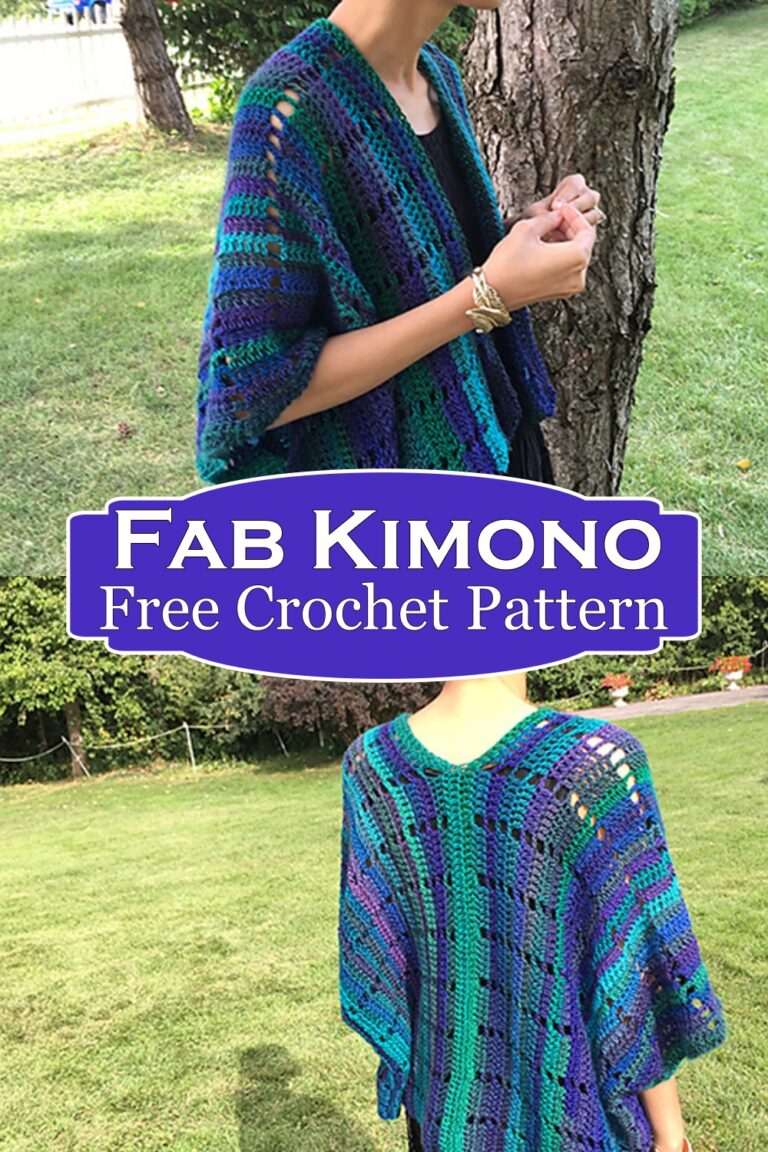 25 Free Crochet Kimono Patterns