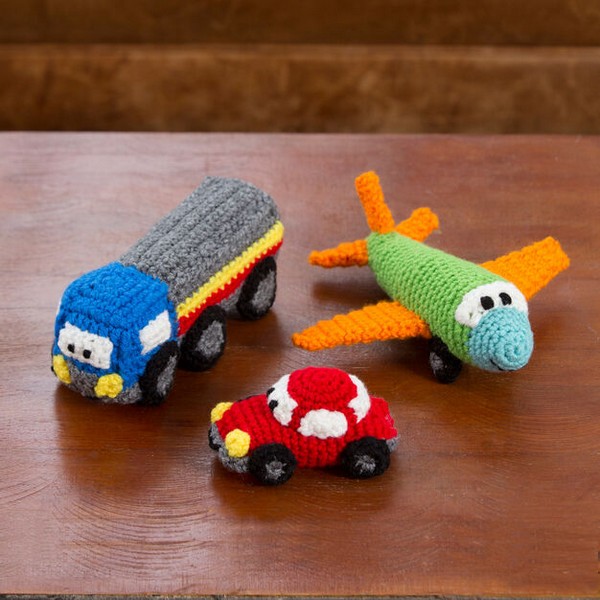 Happy Little Car Plane And Truck Crochet Pattern