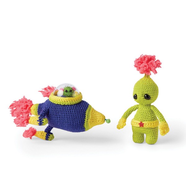 Rocketship And Alien Crochet Pattern