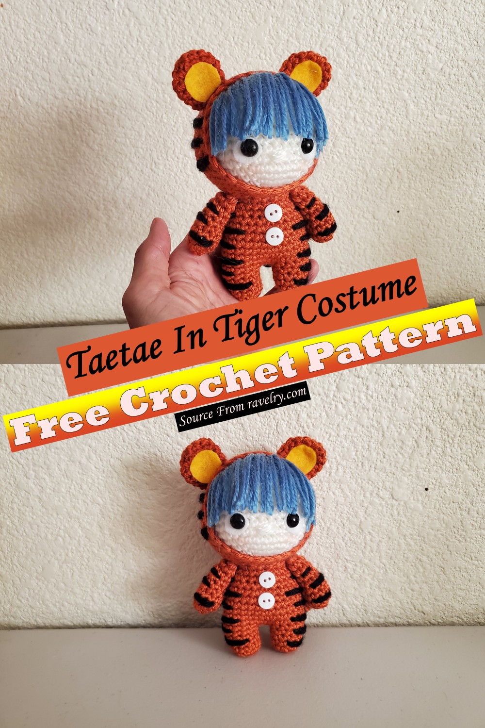 Taetae In Tiger Costume Pattern
