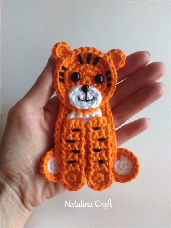 Tiger Applique Crochet Pattern