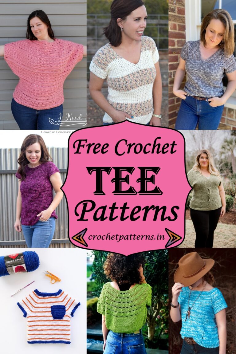 15 Top Crochet Tee Patterns For Ladies - Free Crochet Patterns