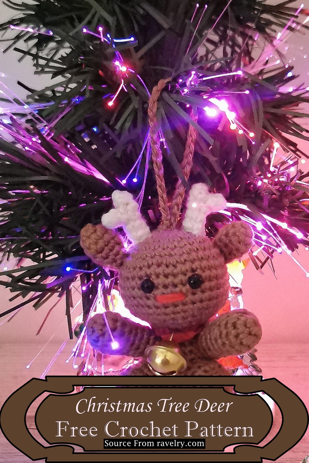 Crochet Christmas Tree Deer Pattern