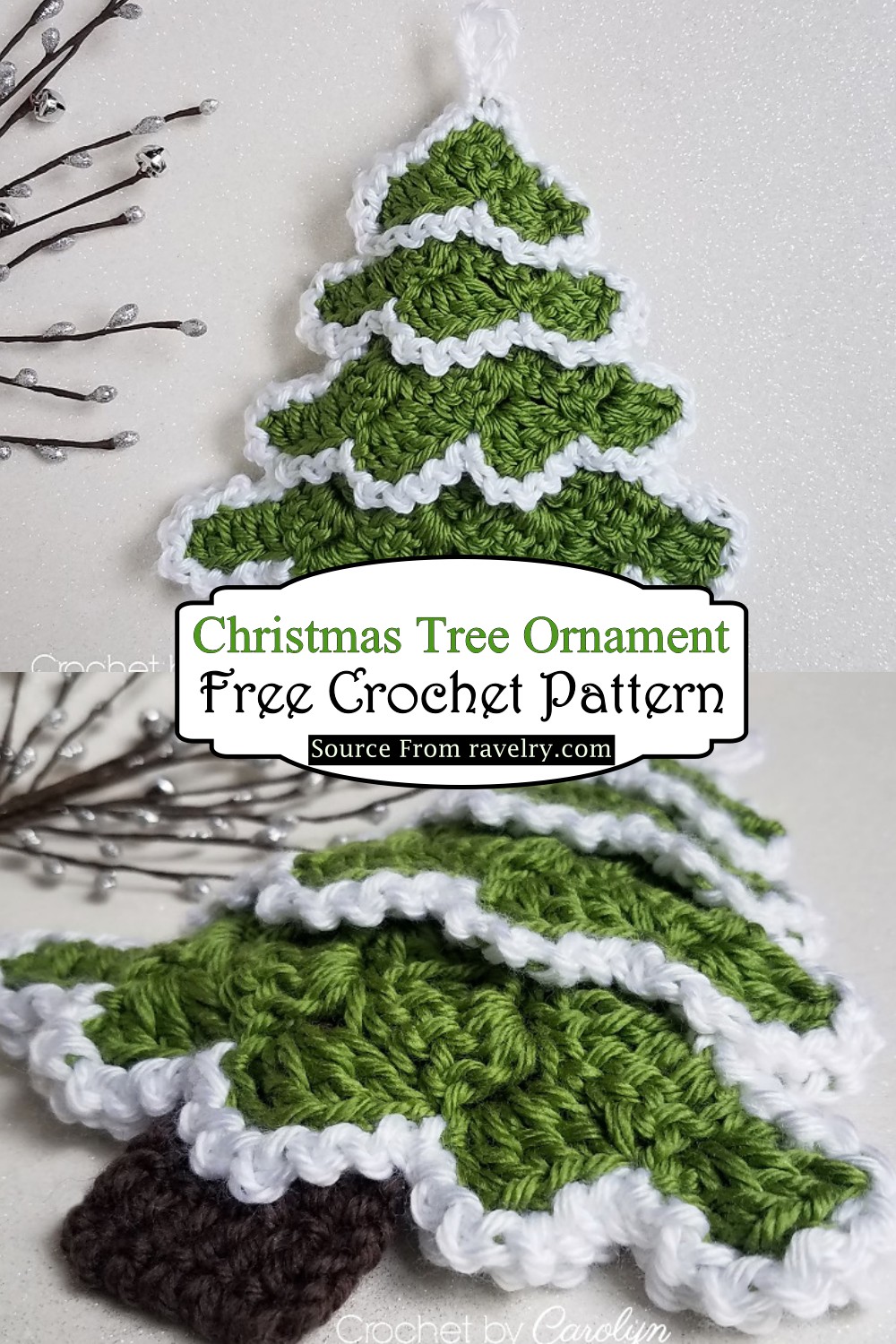 Crochet Christmas Tree Ornament Pattern