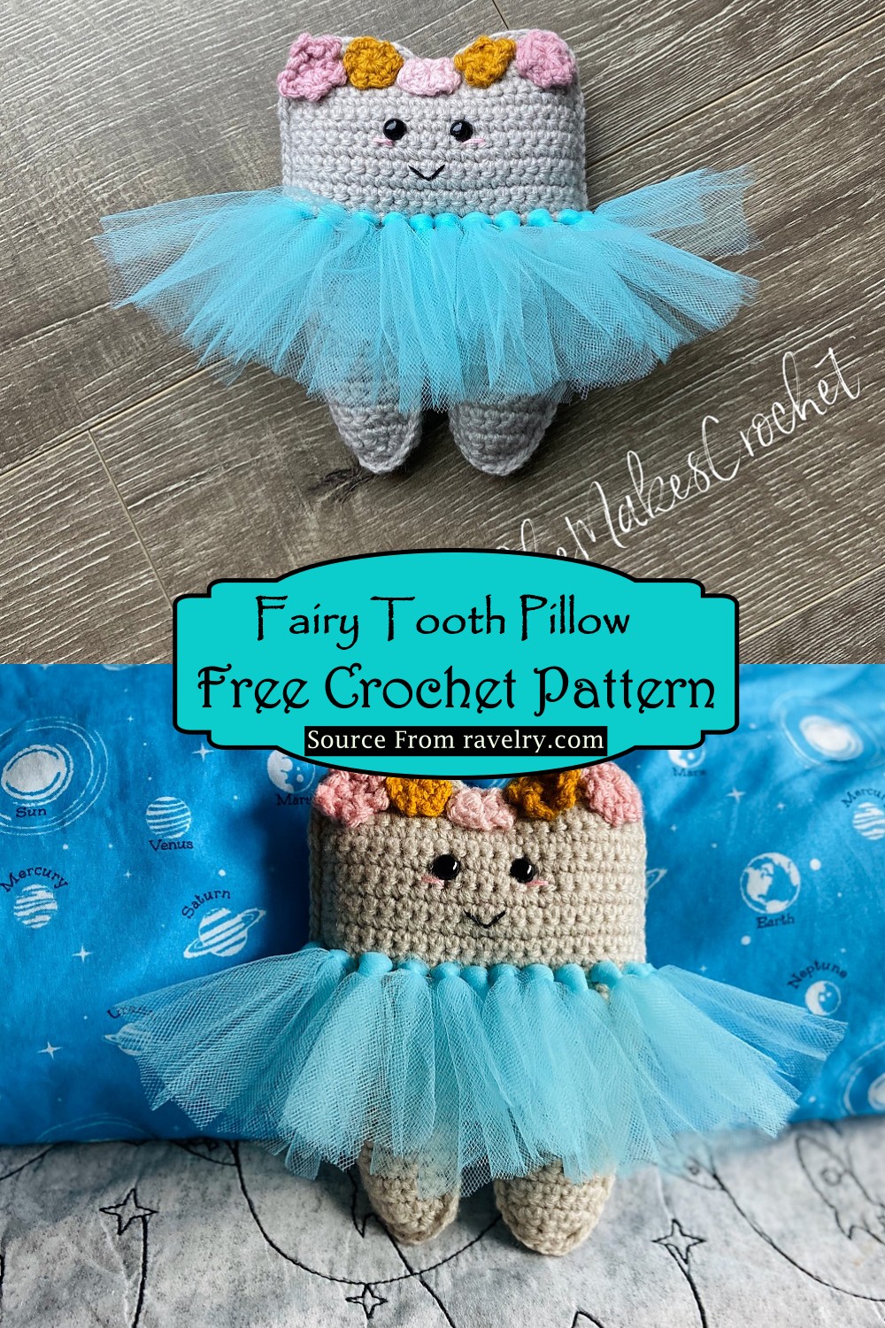 Crochet Fairy Tooth Pillow Pattern