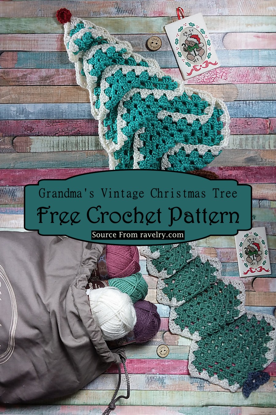 Crochet Grandma's Vintage Christmas Tree Pattern
