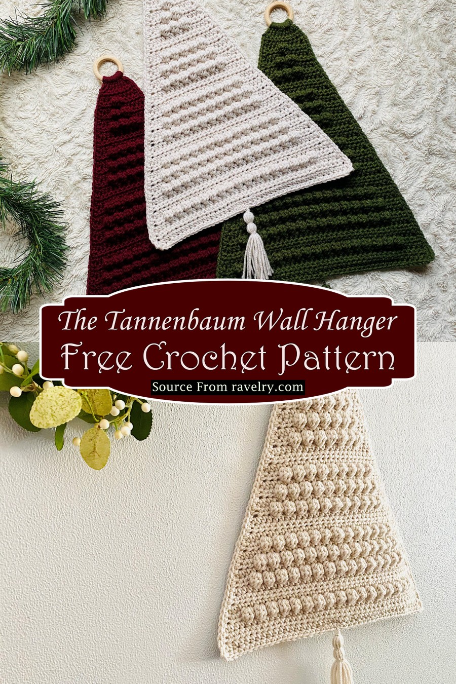 Crochet The Tannenbaum Wall Hanger Pattern