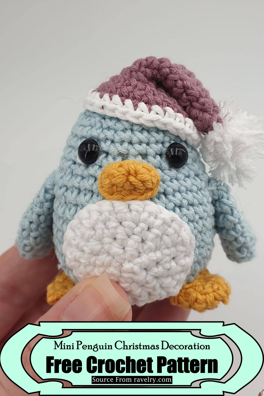 Mini Penguin Christmas Decoration Crochet Pattern