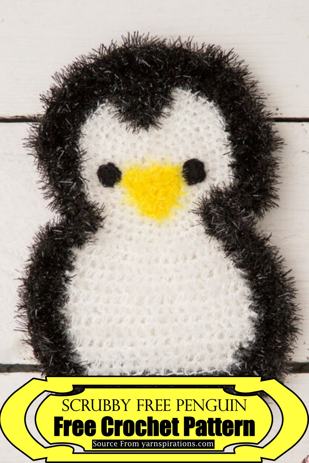 Scrubby Free Penguin Crochet Pattern