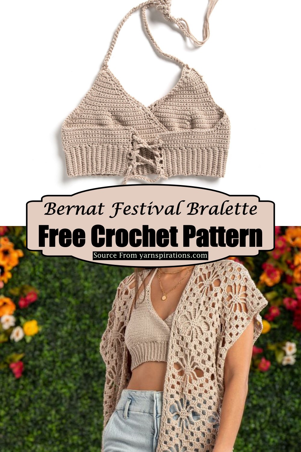 Bernat Crochet Festival Bralette
