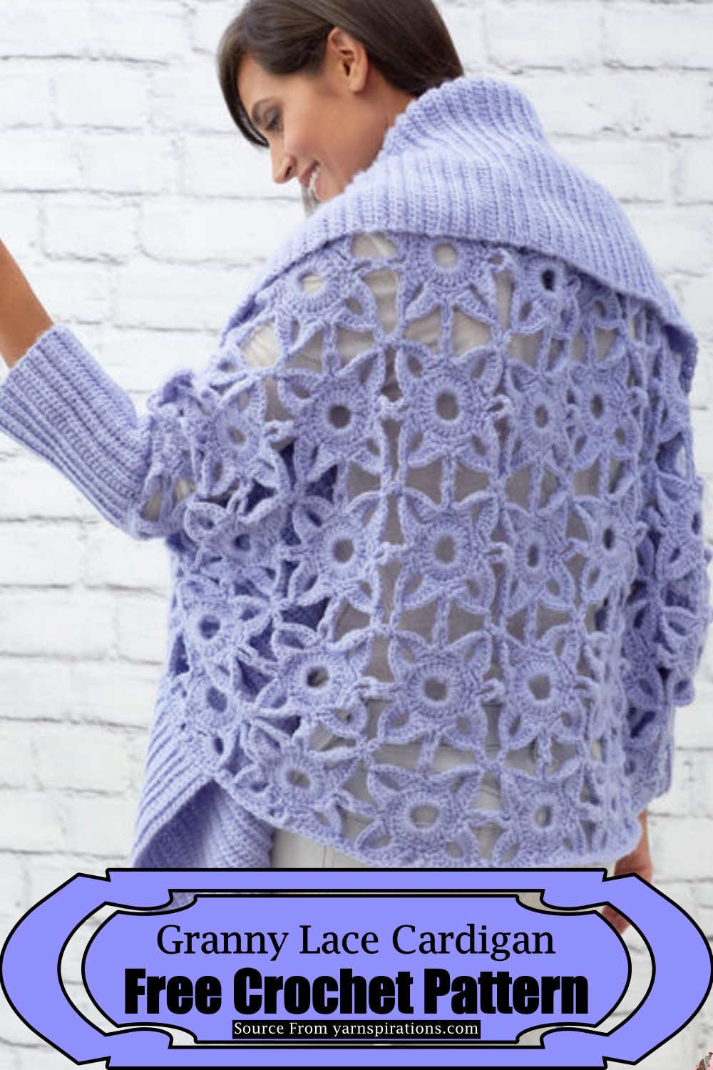 Crochet Granny Lace Cardigan Pattern