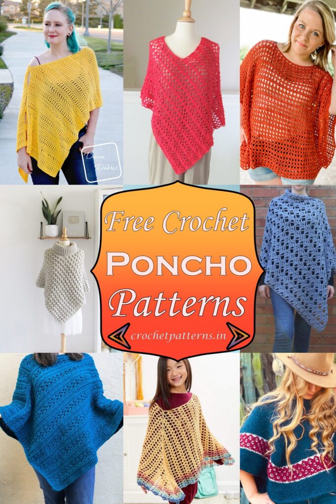 30 Free Crochet Poncho Patterns For All Ages