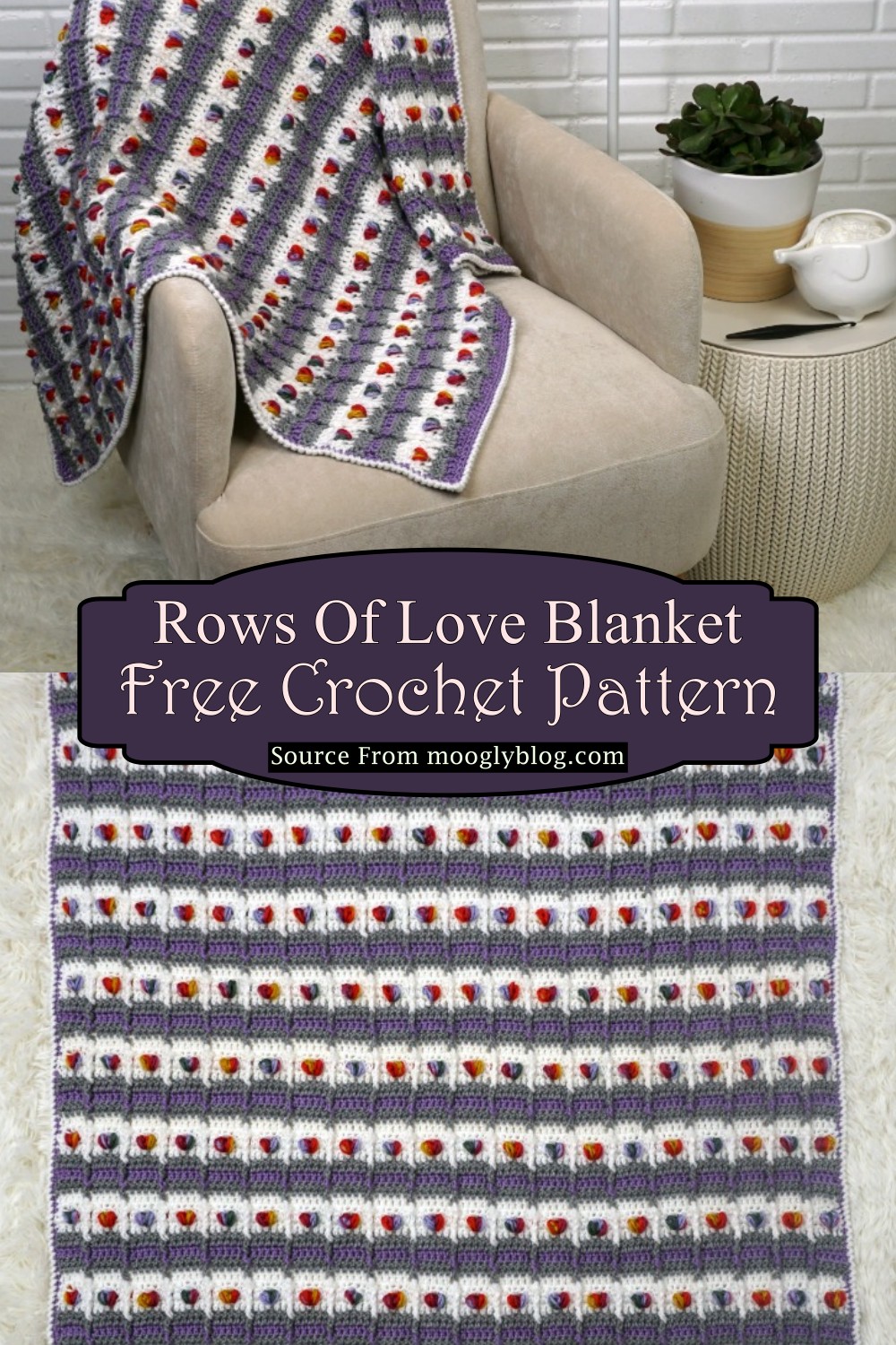 Rows Of Love Blanket