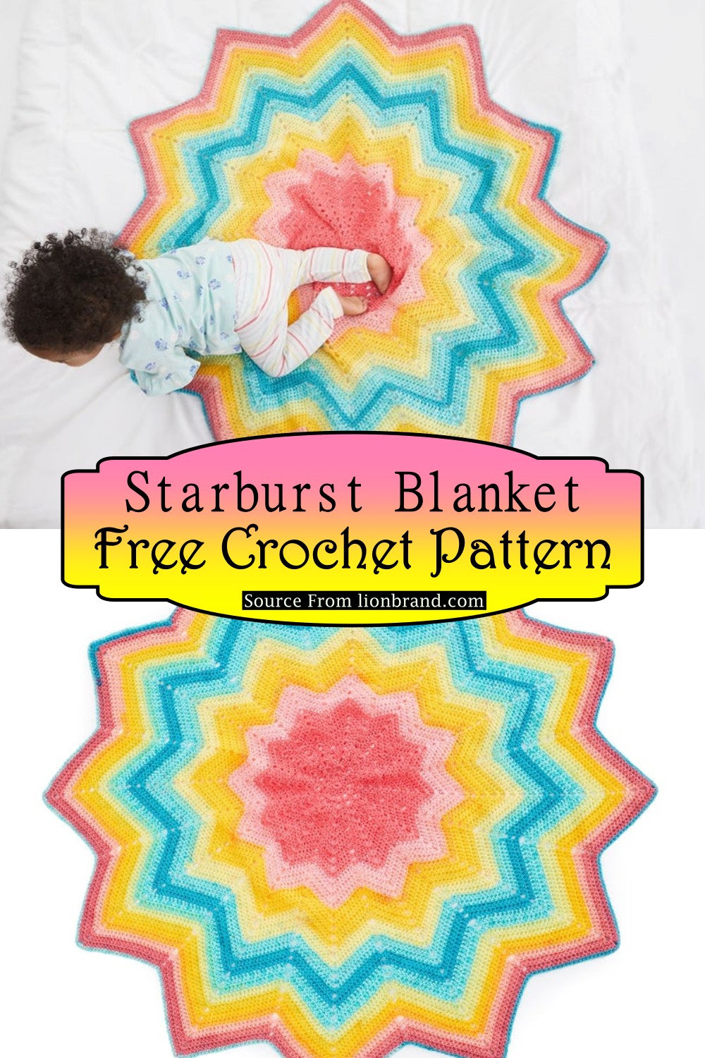 Starburst Blanket Crochet Pattern