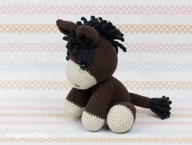 Baby Amigurumi Donkey Free Crochet Pattern