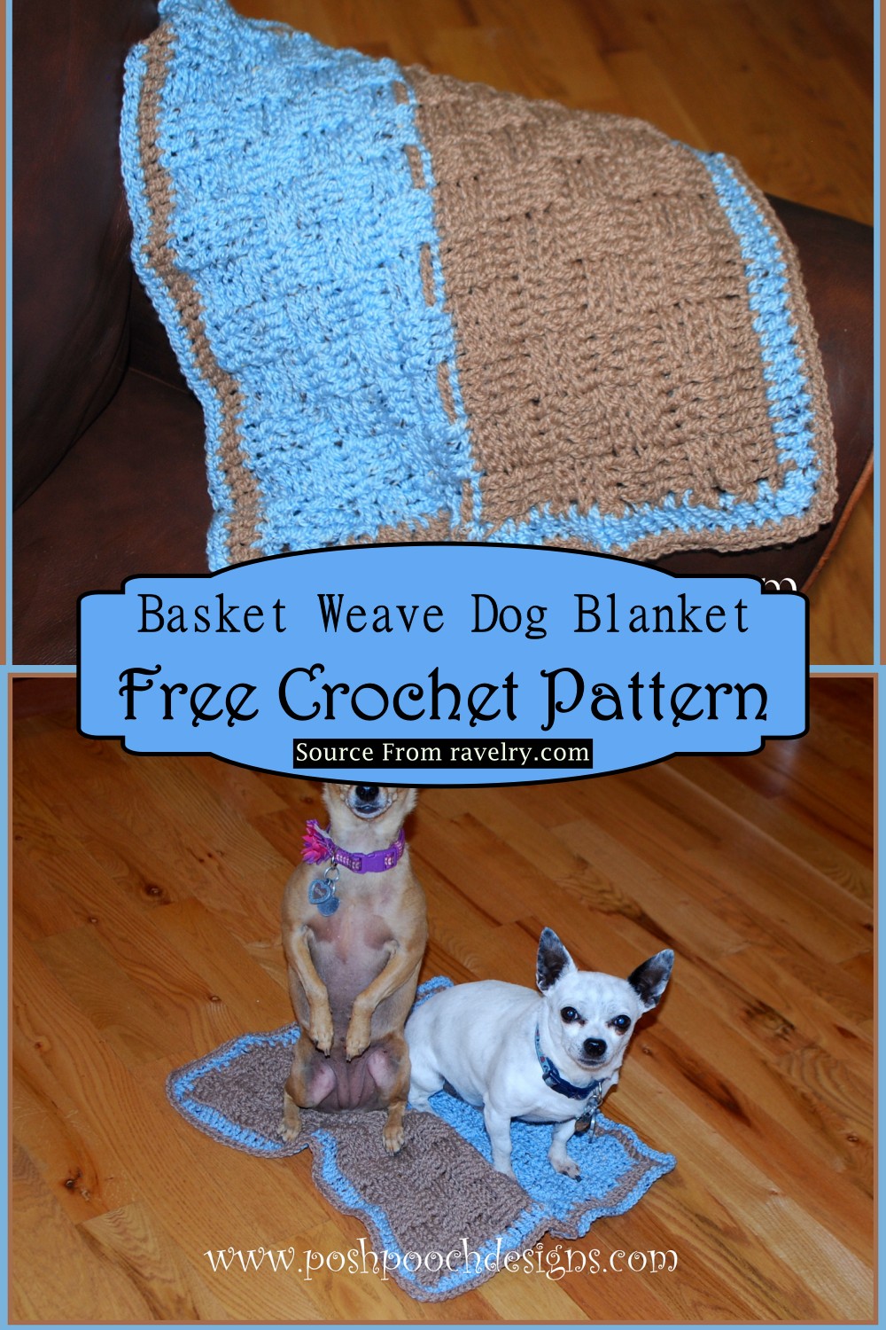 Basket Weave Dog Blanket