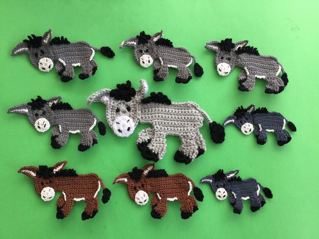 Crochet Applique Donkey Pattern Free