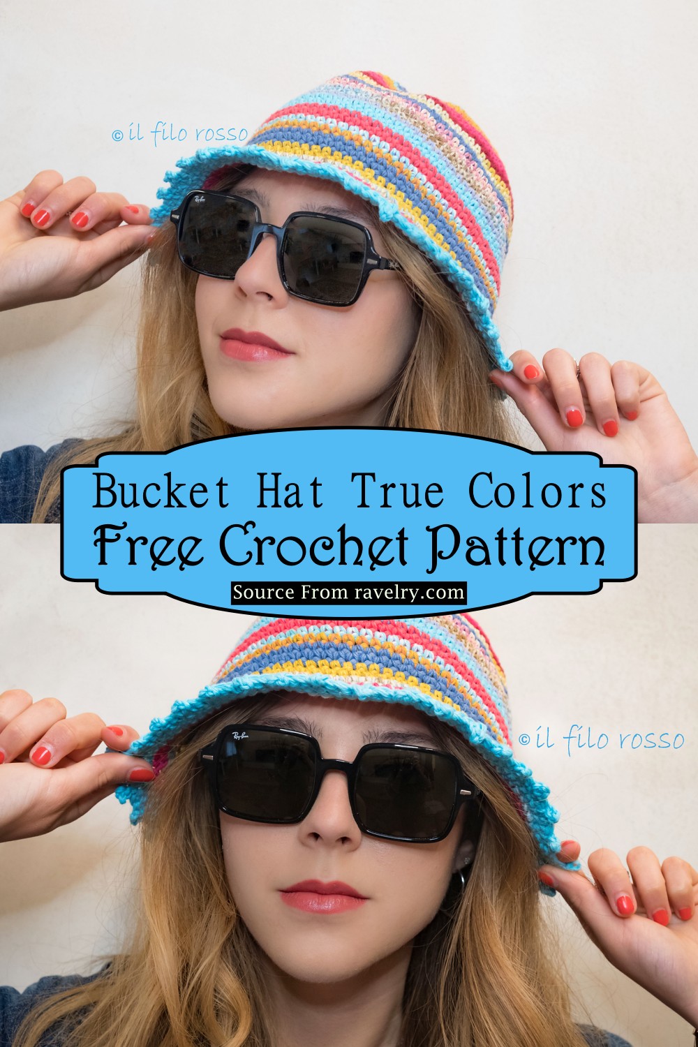 Crochet Bucket Hat True Colors Pattern