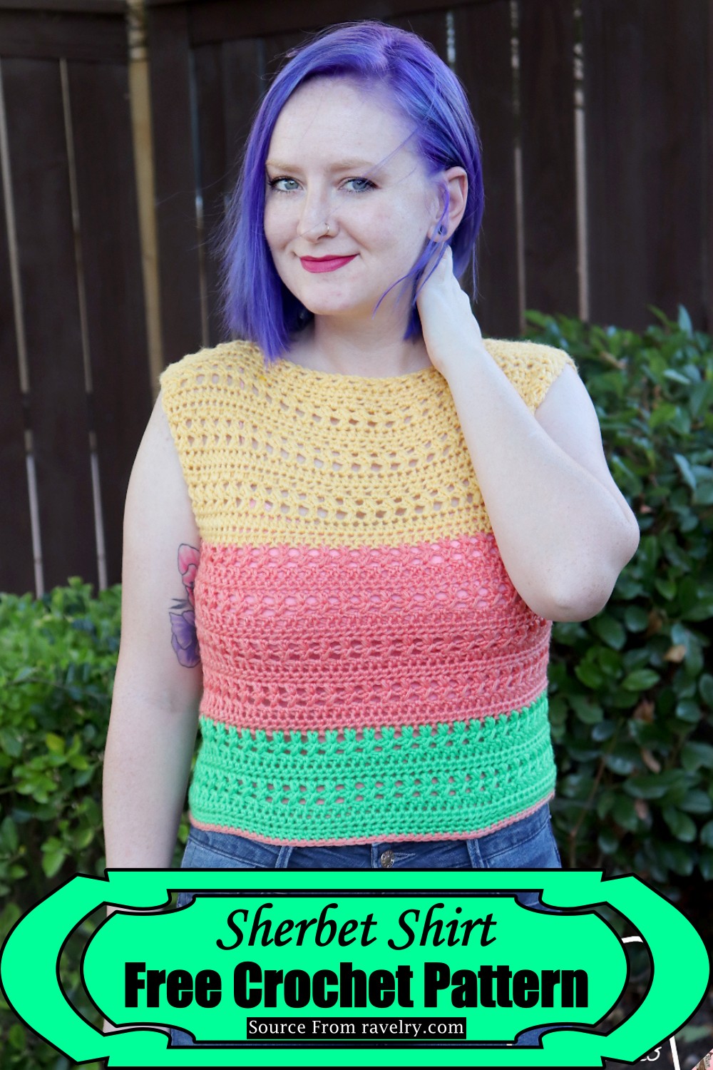 Crochet Sherbet Shirt Pattern
