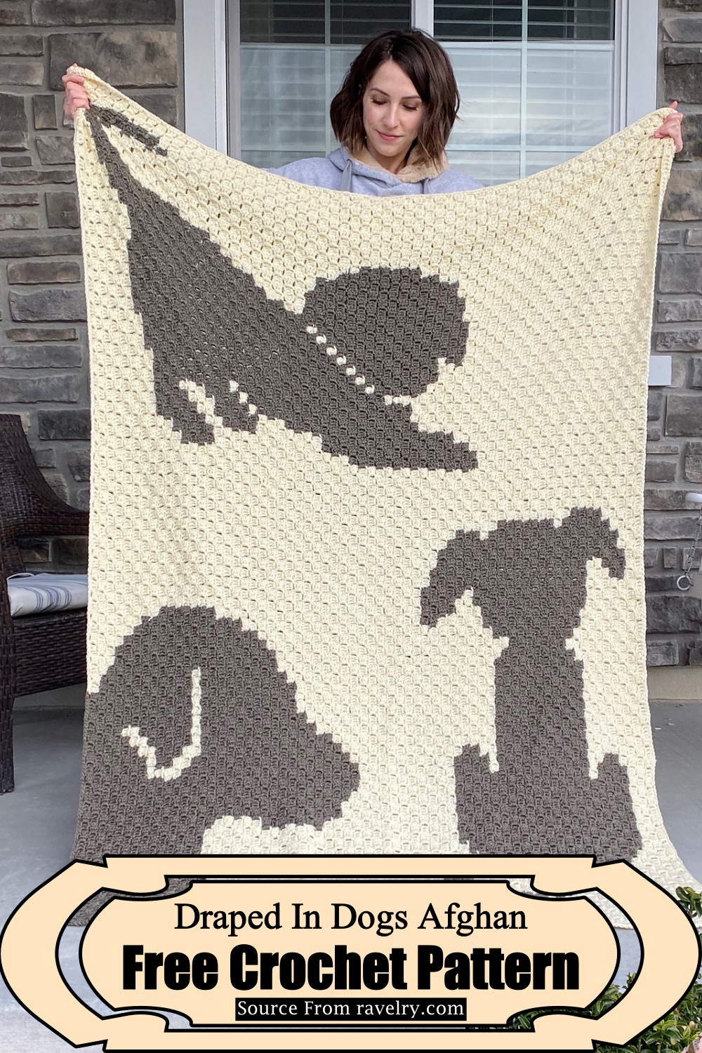 Draped In Dogs Afghan