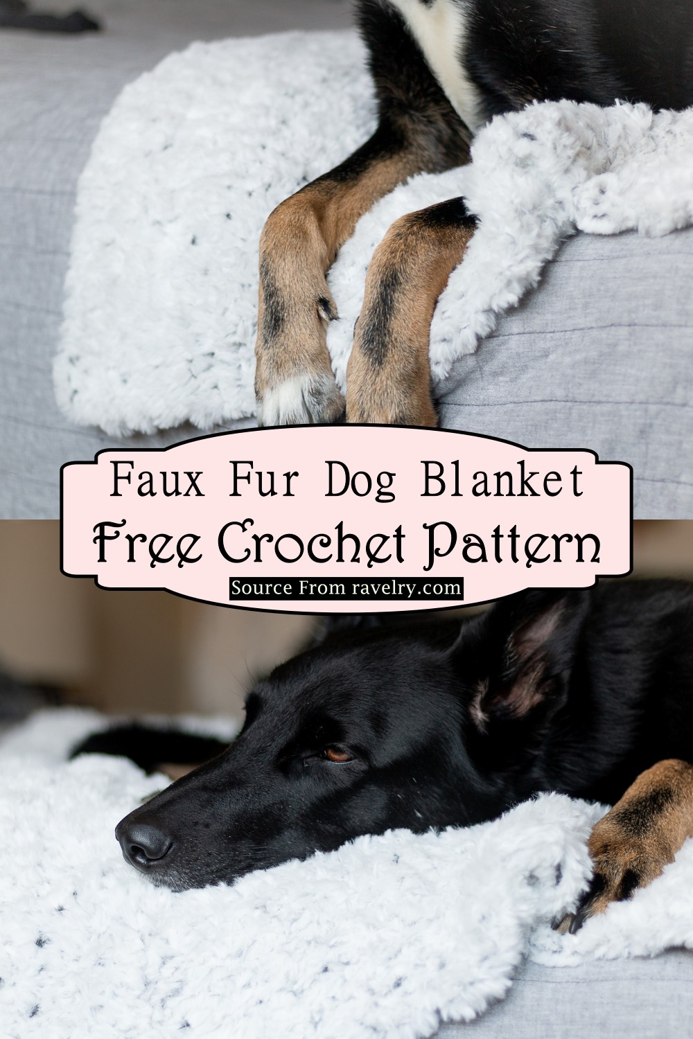 Faux Fur Dog Blanket