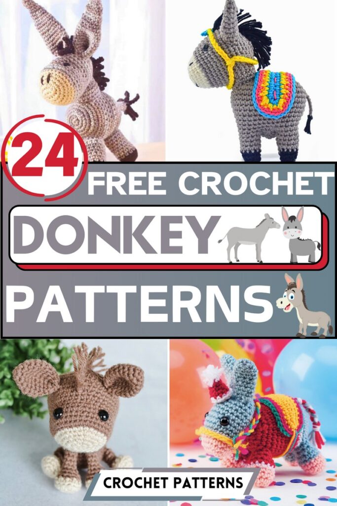 24 Free Crochet Donkey Patterns