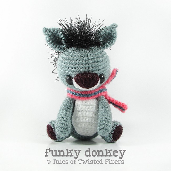 Funky Amigurumi Donkey Free Crochet Pattern