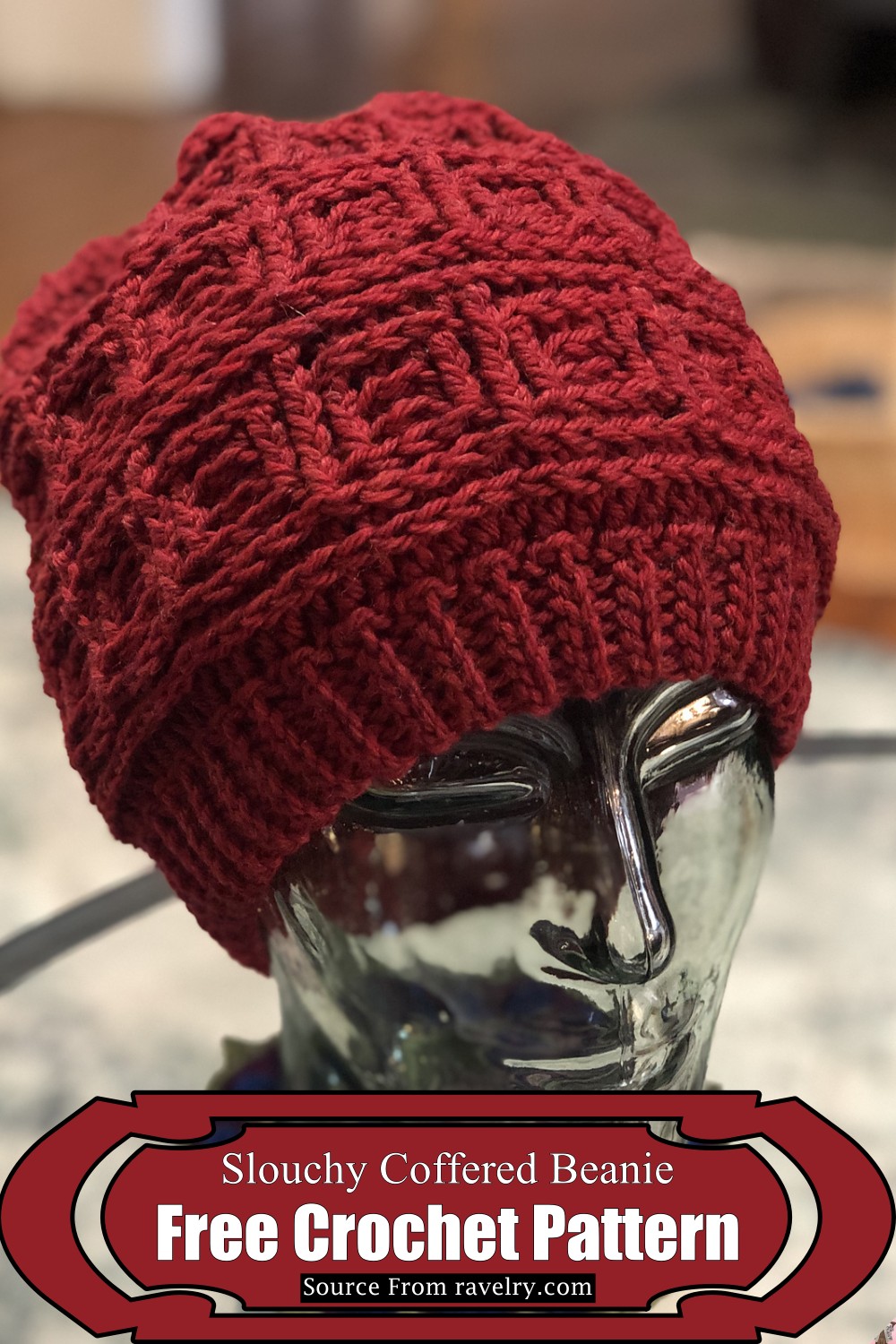 Slouchy Coffered Beanie 