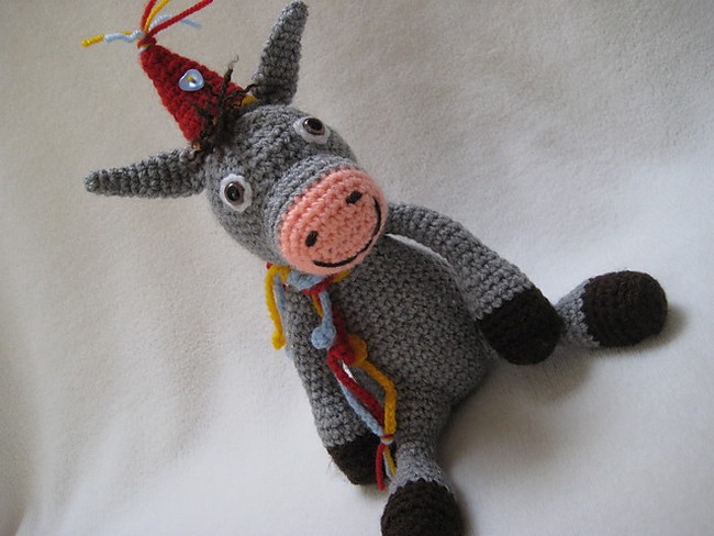 Toy Animal Amigurumi Donkey Free Crochet Pattern
