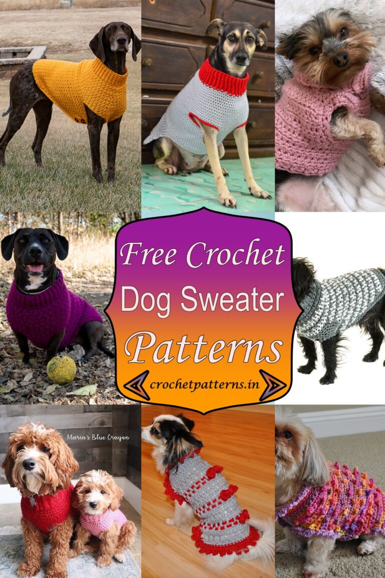 25 Free Crochet Dog Sweater Patterns