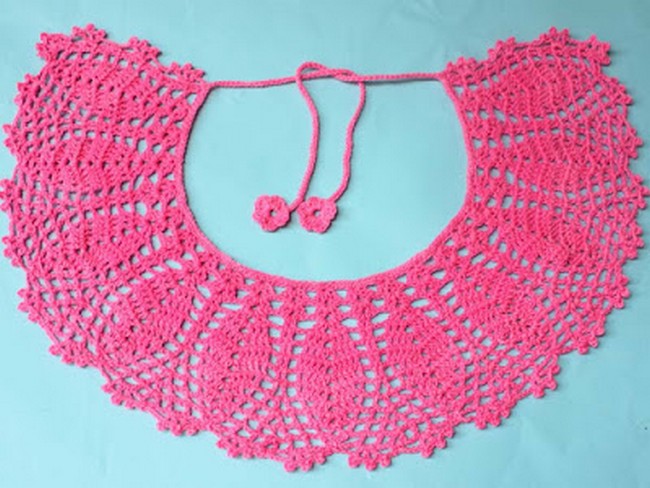 Crochet Pineapple Neckline Pattern