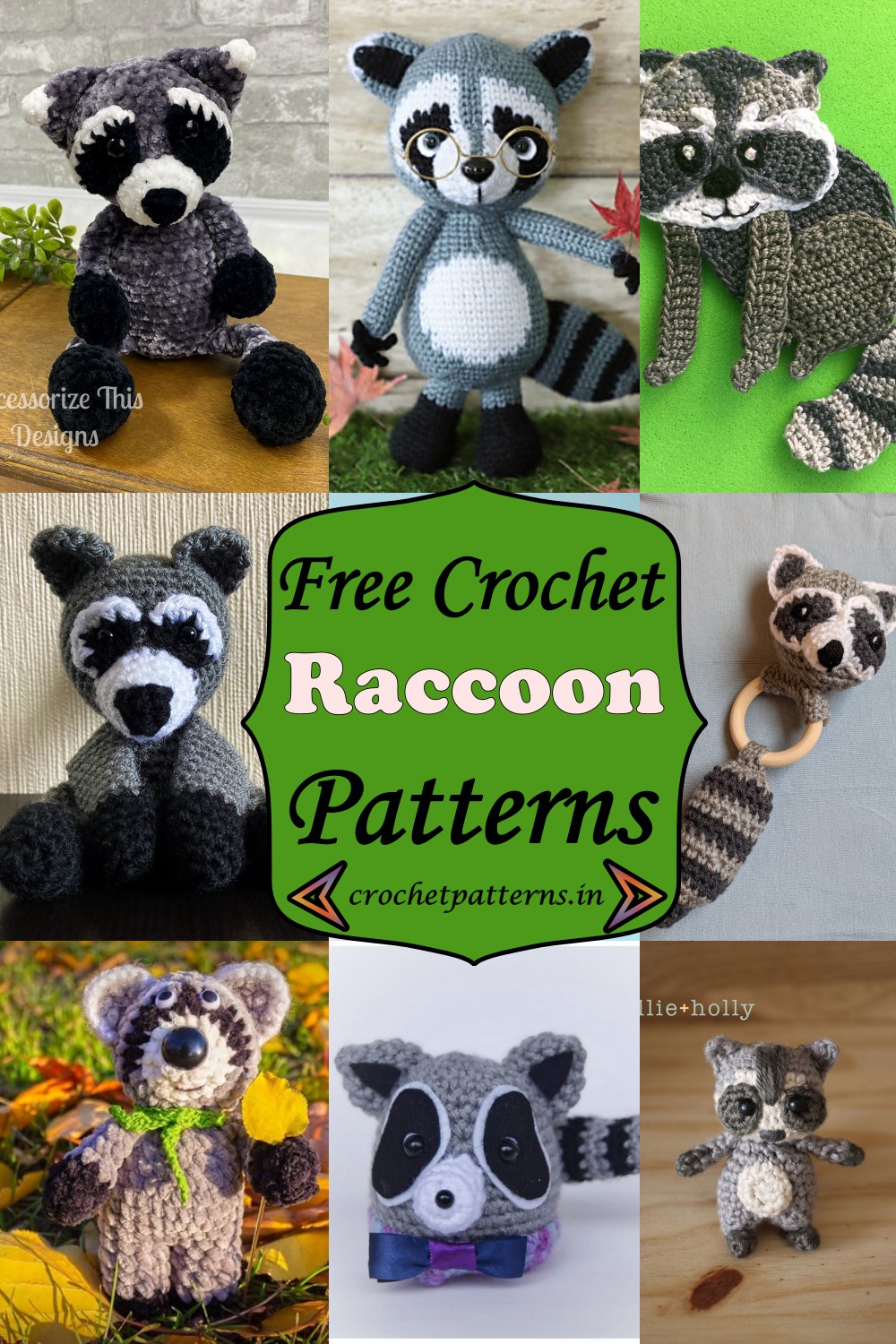 Crochet Raccoon Patterns 1
