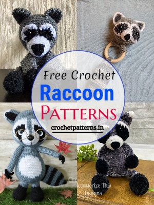 20 Free Crochet Raccoon Patterns
