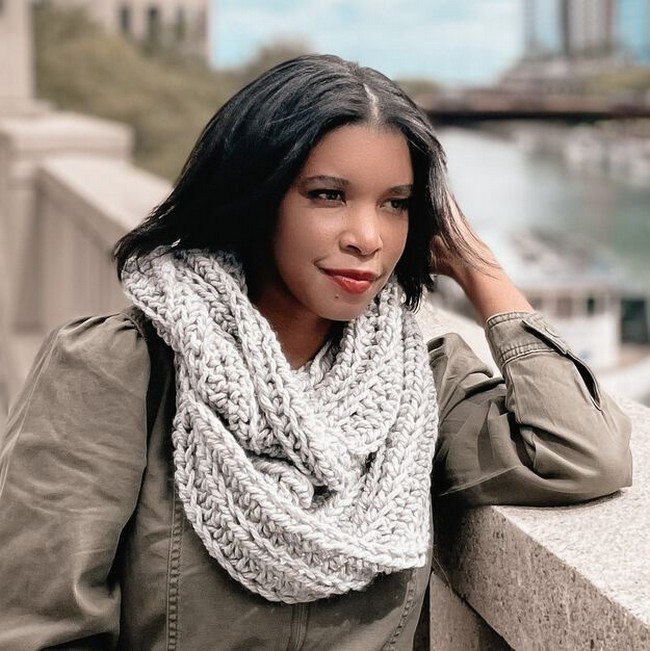 Crochet Stone Mountain Cowl Pattern