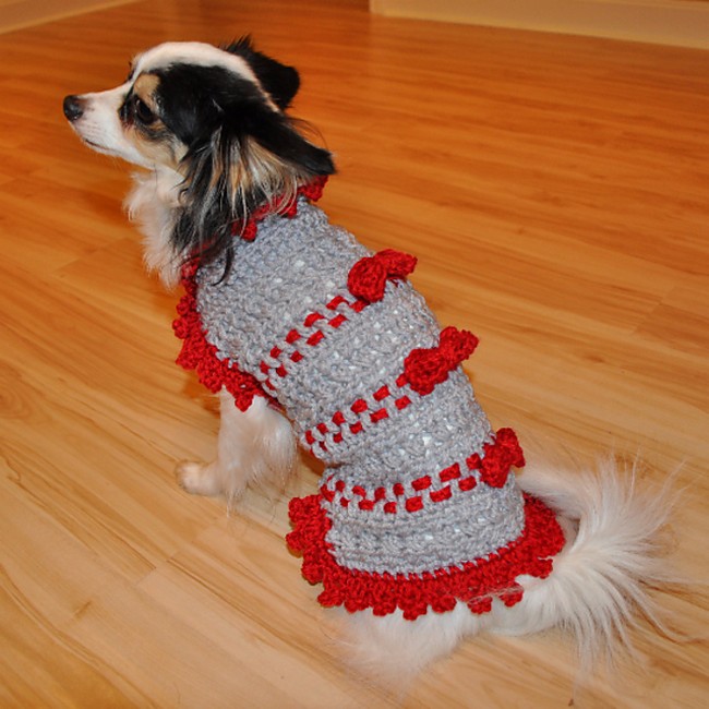 Ribbons and Bows pup Sweater
