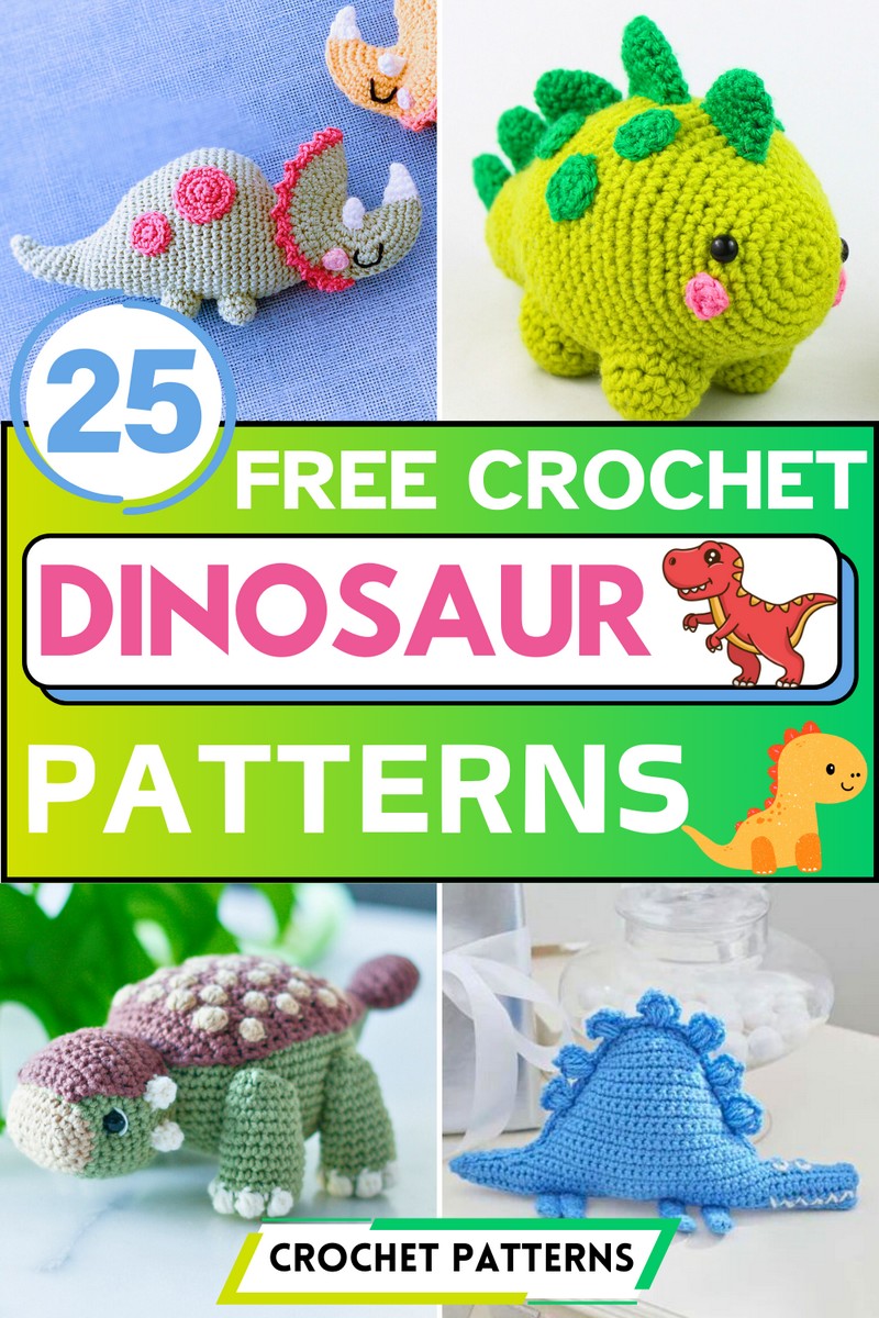 Dinosaur Free Crochet Dinosaur Patterns