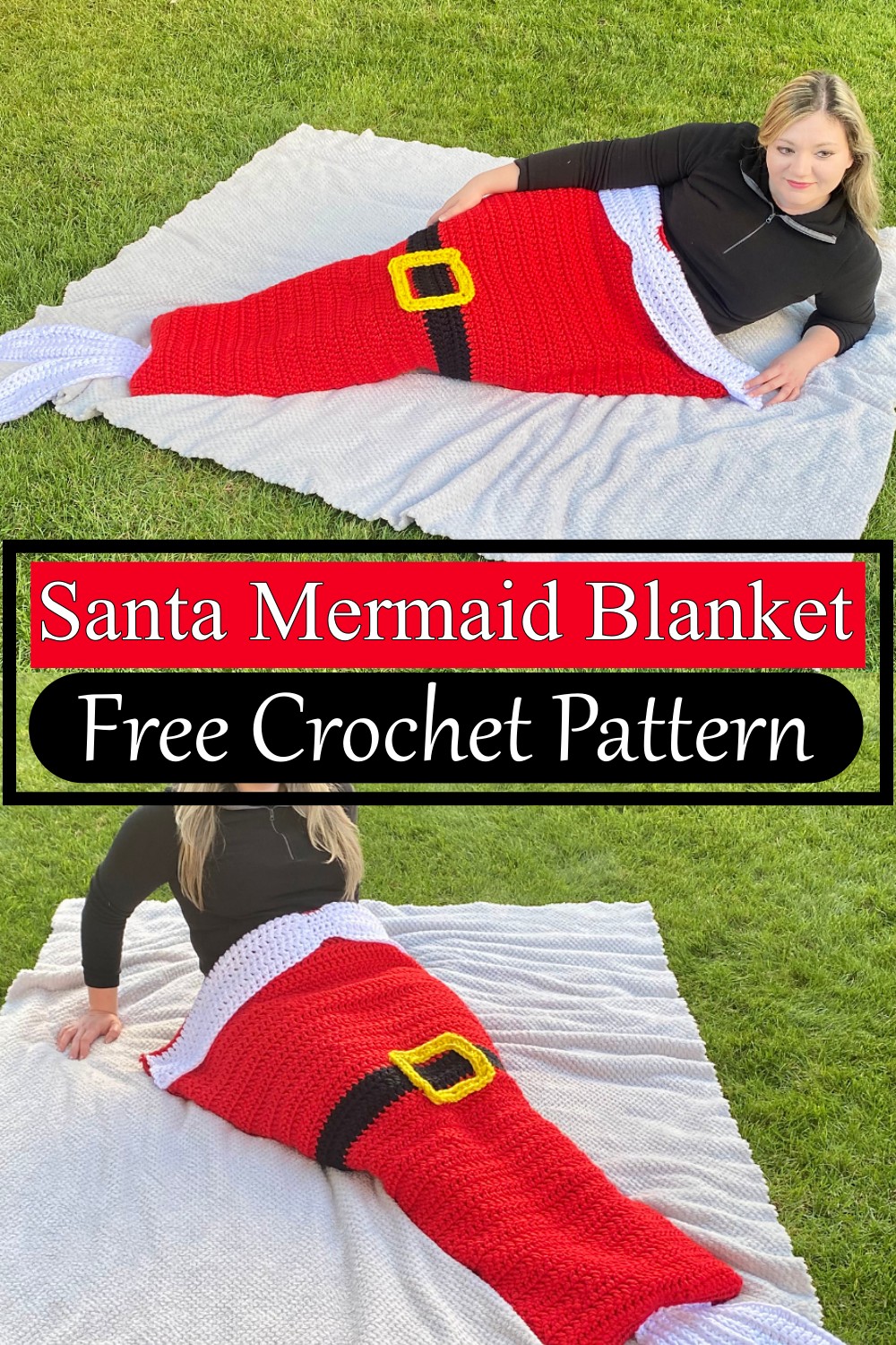 Santa Mermaid Blanket