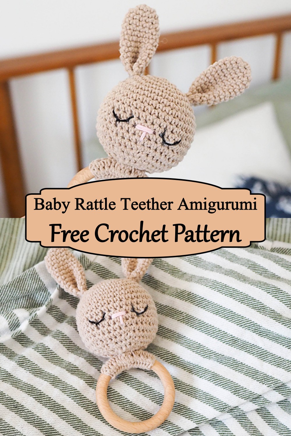 Baby Rattle Teether Amigurumi