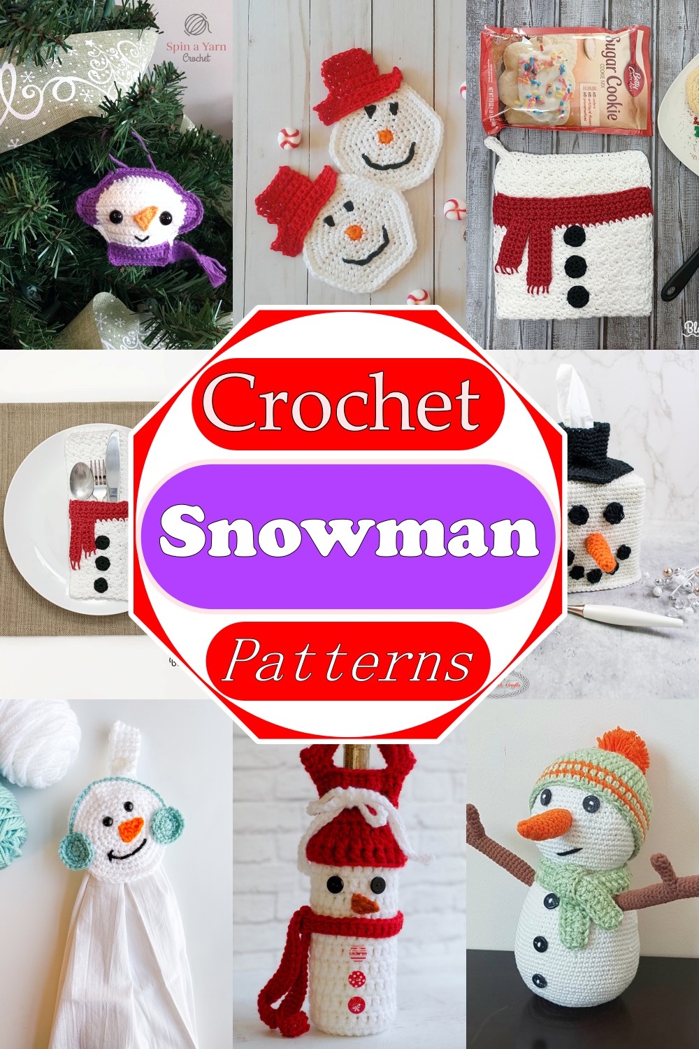 15 Free Crochet Snowman Patterns