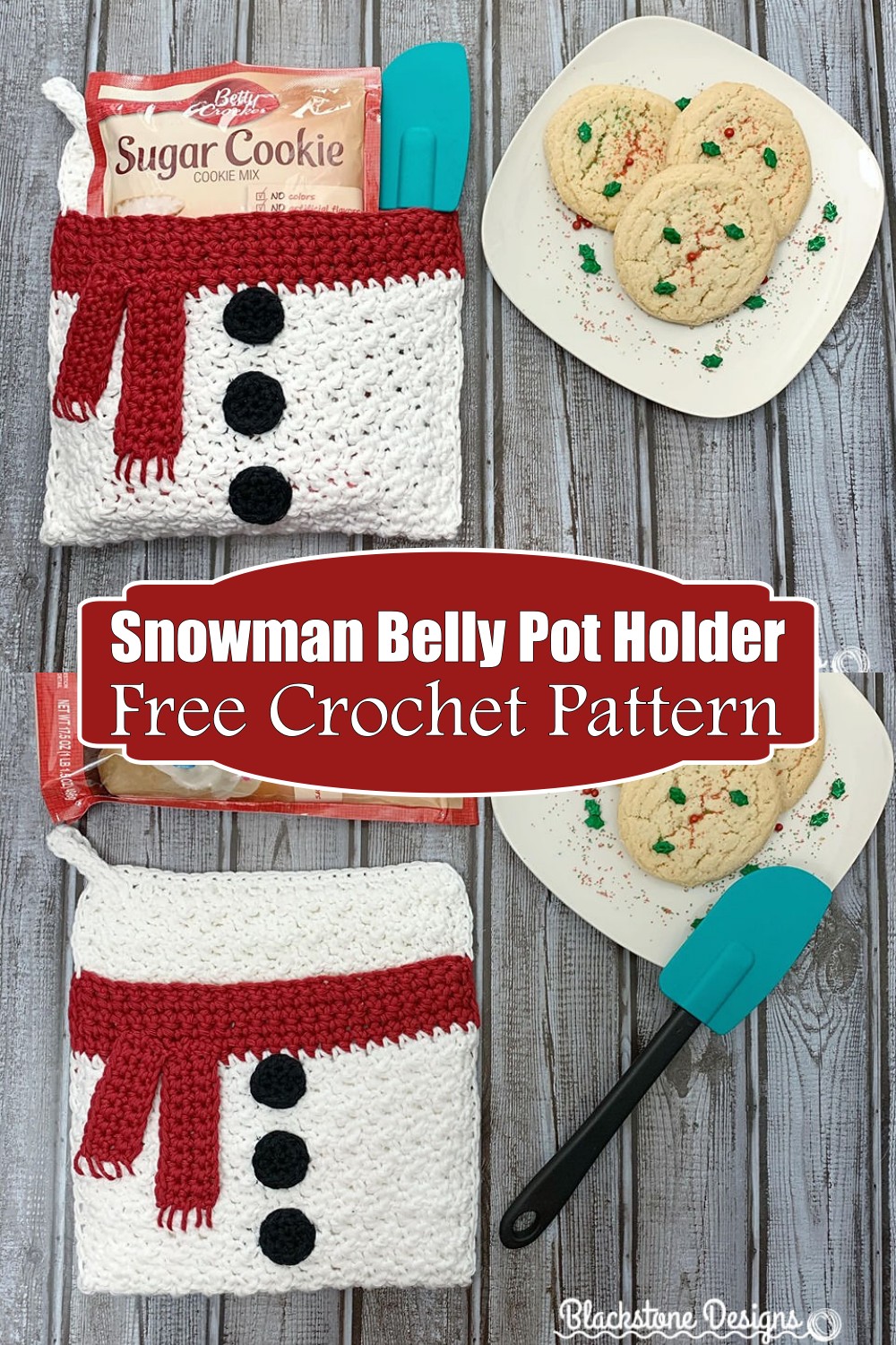 Snowman Belly Pot Holder
